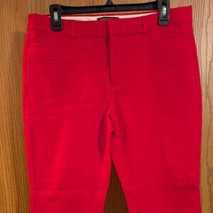 Banana Republic Red Ankle Pants (Size 10)